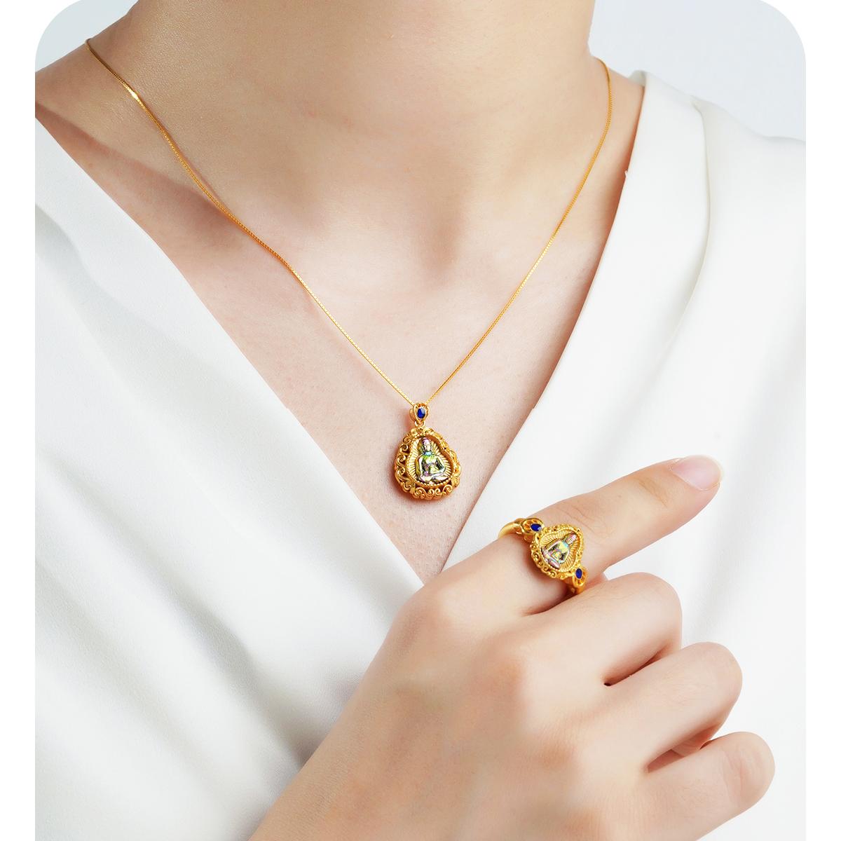 Artisan silver longevity pendant blending tradition and artistry.