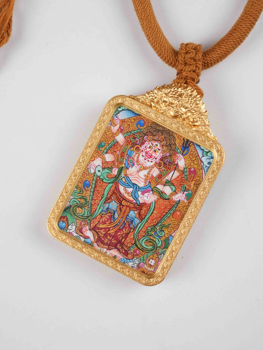 Tibetan Buddhist Six-Armed Mahakala Thangka Painting - Hand-Painted on Traditional Canvas with Natural Mineral Pigments