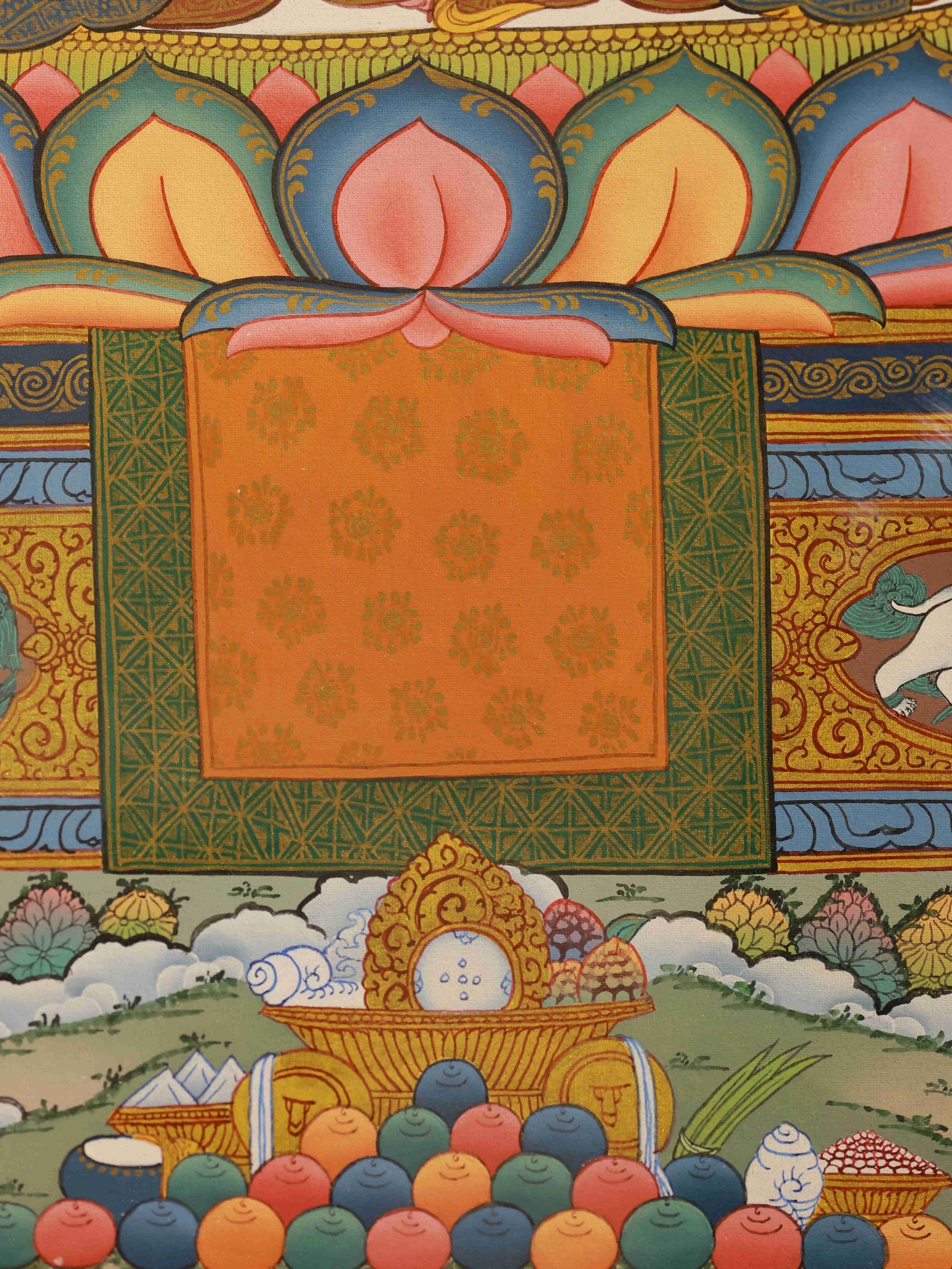 Hand-painted Manjushri Bodhisattva Thangka, Tibetan Buddhist art, Buddha statue inspiration