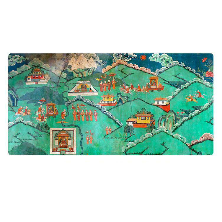 Tibetan Buddhist agarwood and cinnabar necklace promoting peace and blessings.