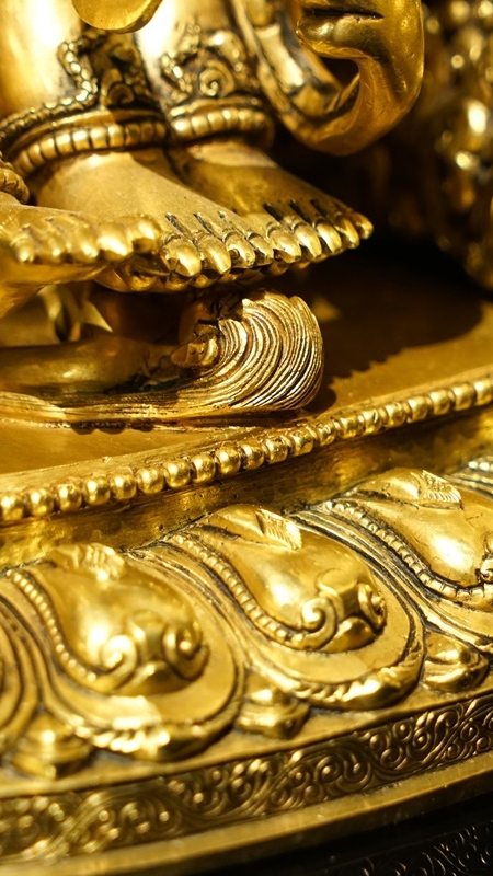 Hand-painted Vajrakilaya Phurba, authentic Tibetan Buddhist statues Buddha Statue-Art