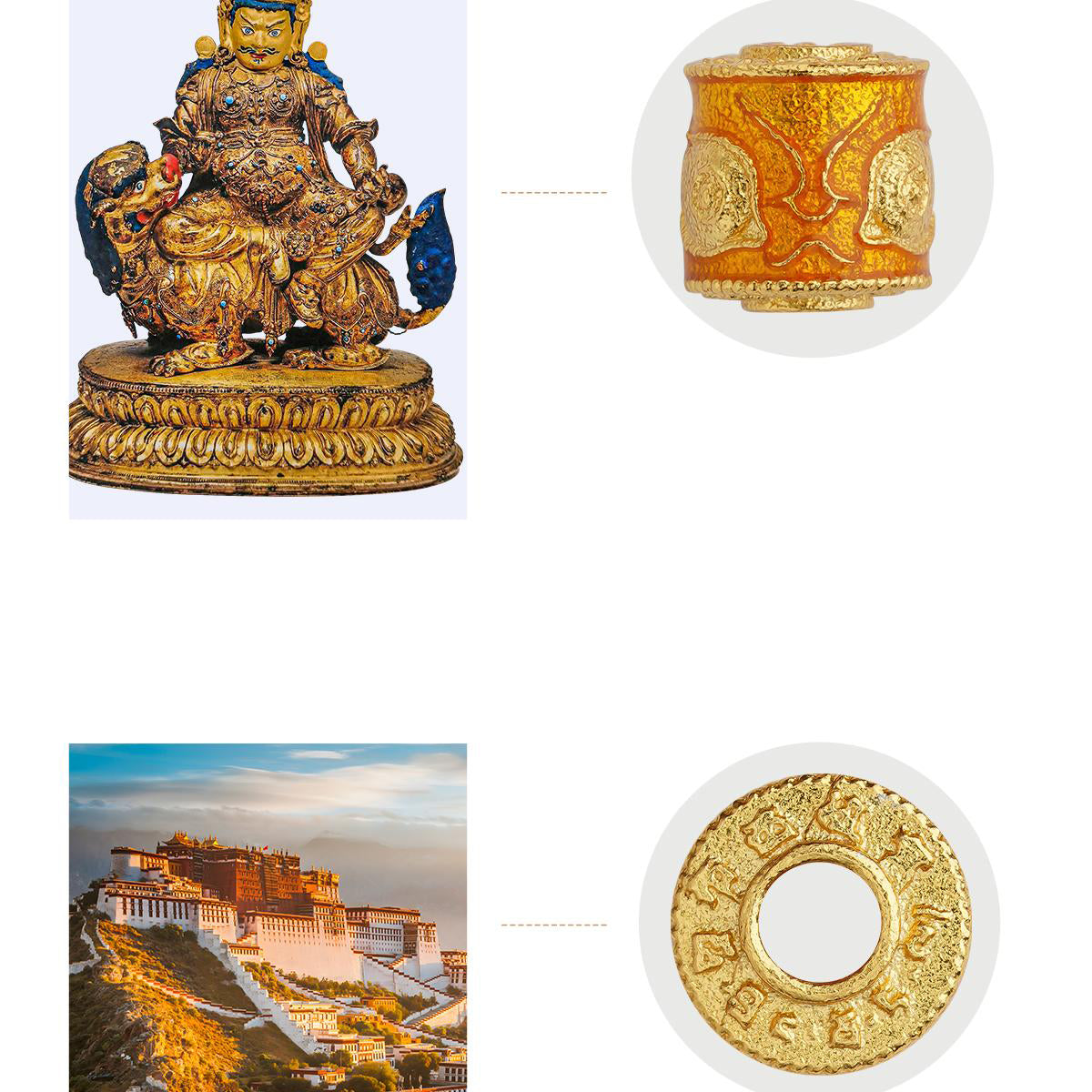 Tibetan Buddhist red agate meditation mala necklace with glass and copper handcrafted elements.