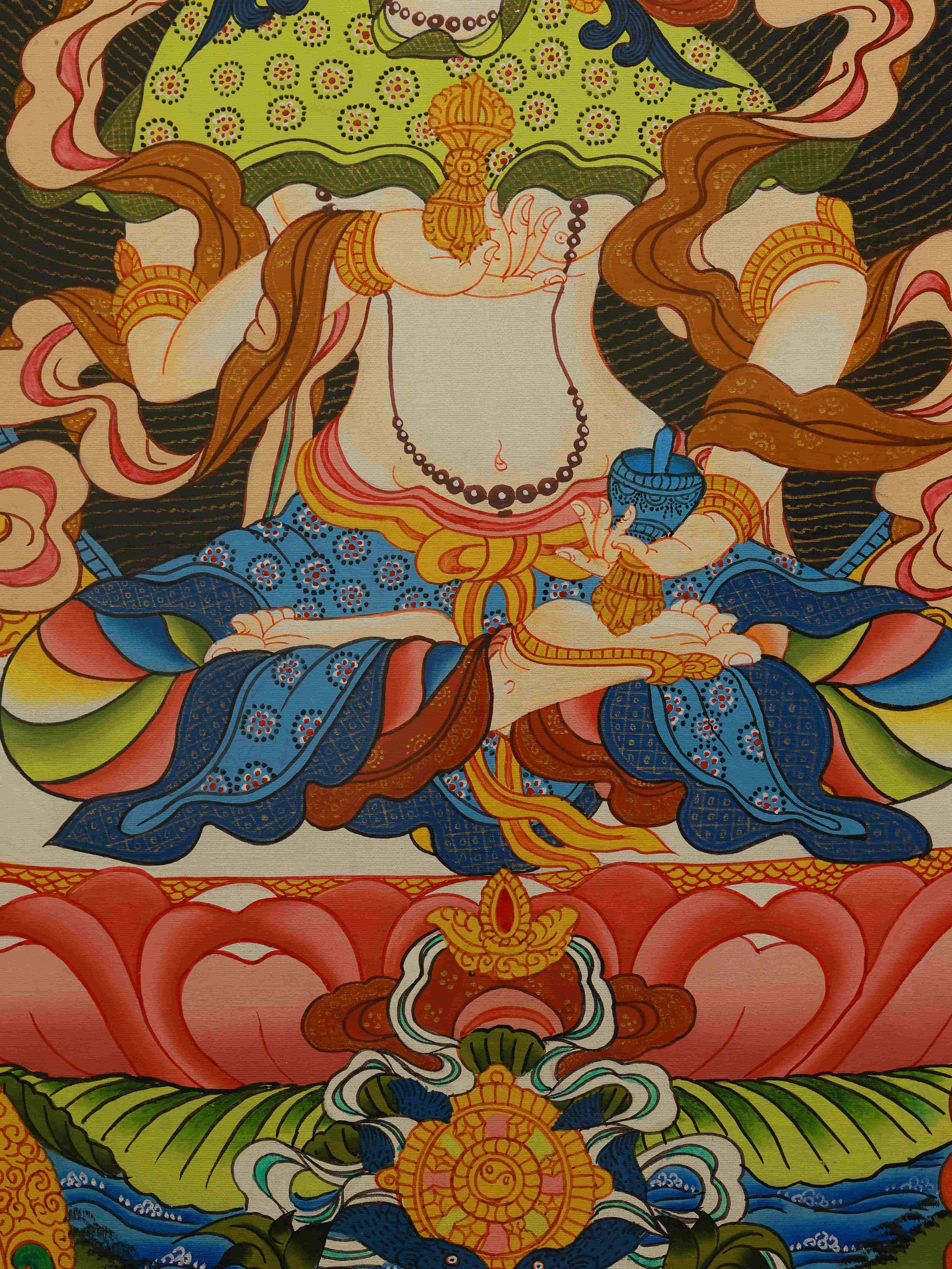Handcrafted Samantabhadra Thangka Painting – Traditional Tibetan Buddhist Art