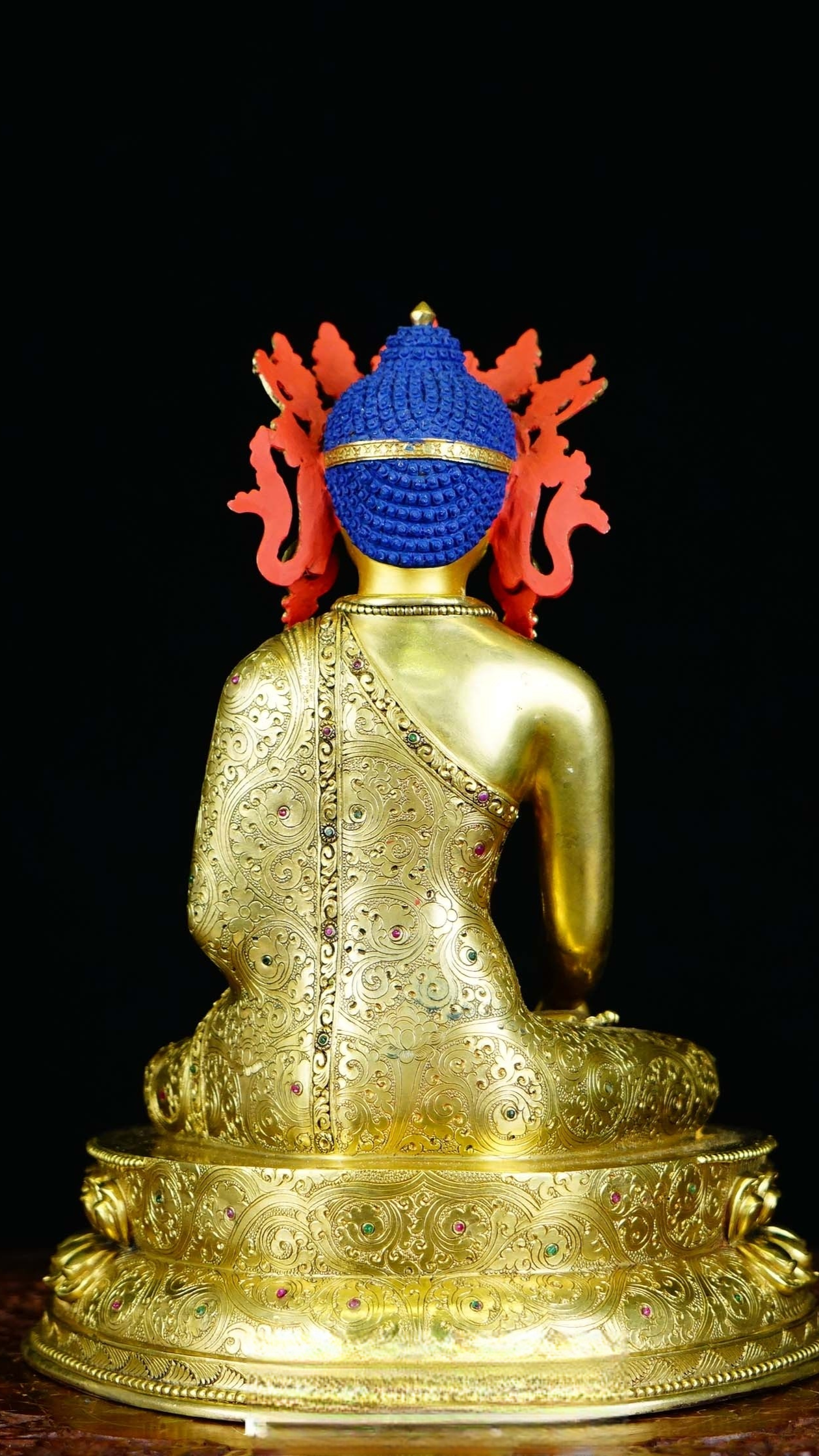 Handcrafted Shakyamuni Buddha statue, Tibetan Buddhist statues style, fine Buddha Statue-Art