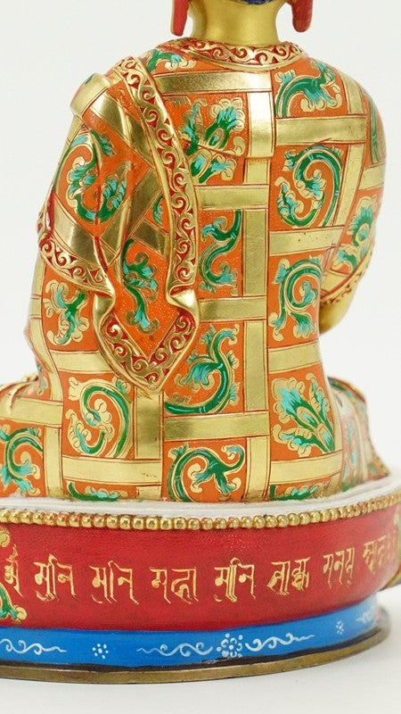 tibetan-buddhist-shakyamuni-buddha-statue-art-mineral-paint-handcrafted.jpg
Alt Text: Shakyamuni Buddha Statue in Tibetan-Buddhist style, handcrafted with mineral paint. A serene depiction of Buddha's wisdom and compassion, perfect for spiritual spaces.