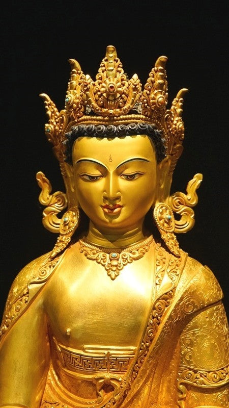 tibetan-buddhist-shakyamuni-buddha-statue-art-hand-painted-purple-copper.jpg
Alt Text: Hand-painted Tibetan-Buddhist Shakyamuni Buddha Statue in purple copper, embodying the essence of spiritual wisdom and inner peace for meditation spaces.