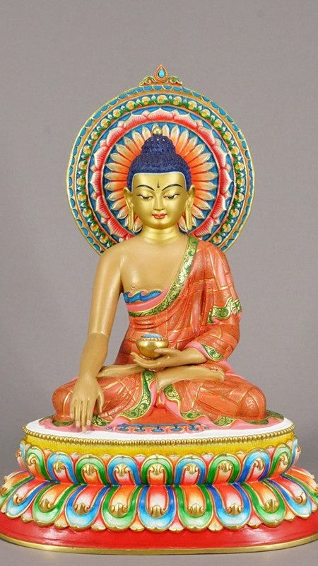 tibetan-buddhist-shakyamuni-buddha-statue-art-handcrafted-painted-mineral-paint.jpg
Alt Text: Handcrafted Shakyamuni Buddha Statue in Tibetan-Buddhist style, painted with mineral pigments. A peaceful reminder of compassion and wisdom for your home or shrine.