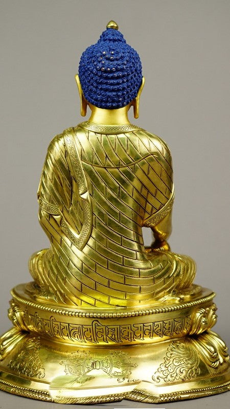 Handmade Shakyamuni Buddha statue art, classic Tibetan Buddhist statues for spiritual practice