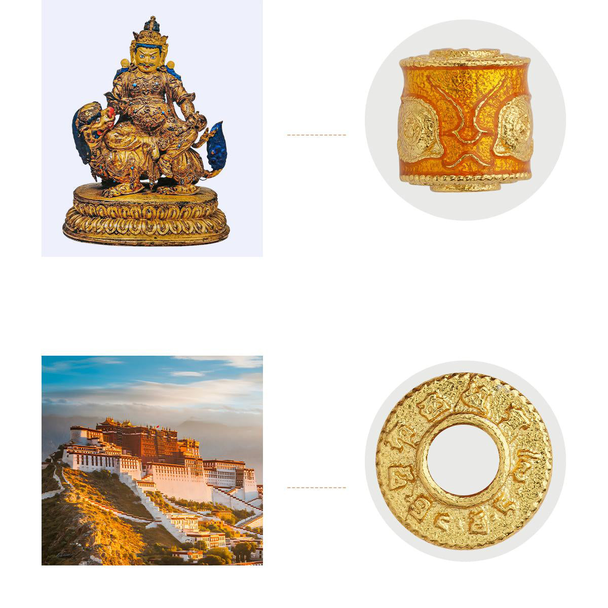 Spiritual Tibetan Dzi Bead Necklace – handmade agate jewelry symbolizing abundance and strength