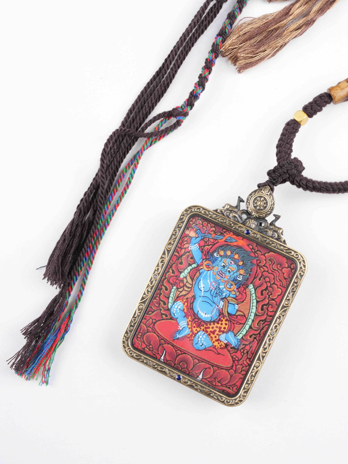 Kalachakra Tibetan Buddhist Thangka painting using ancient technique, hand-rendered with mineral pigments - sacred art for advanced meditation practice