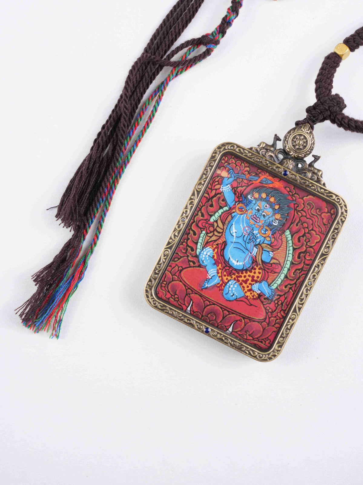 Authentic Tibetan Thangka painting of Sakyamuni Buddha on traditional canvas, natural pigments - enlightenment art for Buddhist altar decor