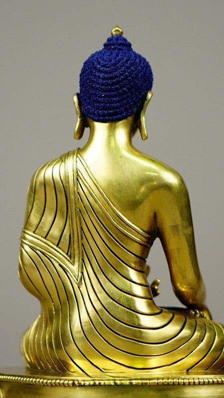 Shakyamuni Buddha statue for home shrine, hand-painted Tibetan Buddhist Buddha Statue-Art