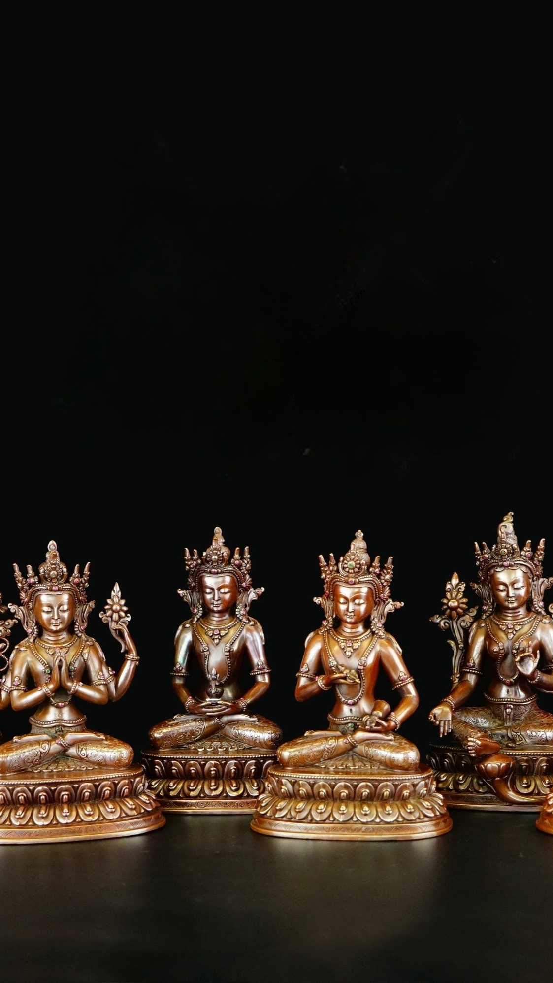 Tibetan Buddhist Vajradhara tantric deity statue, painted with natural mineral pigments, fine Buddha Statue-Art for meditation and spiritual practice