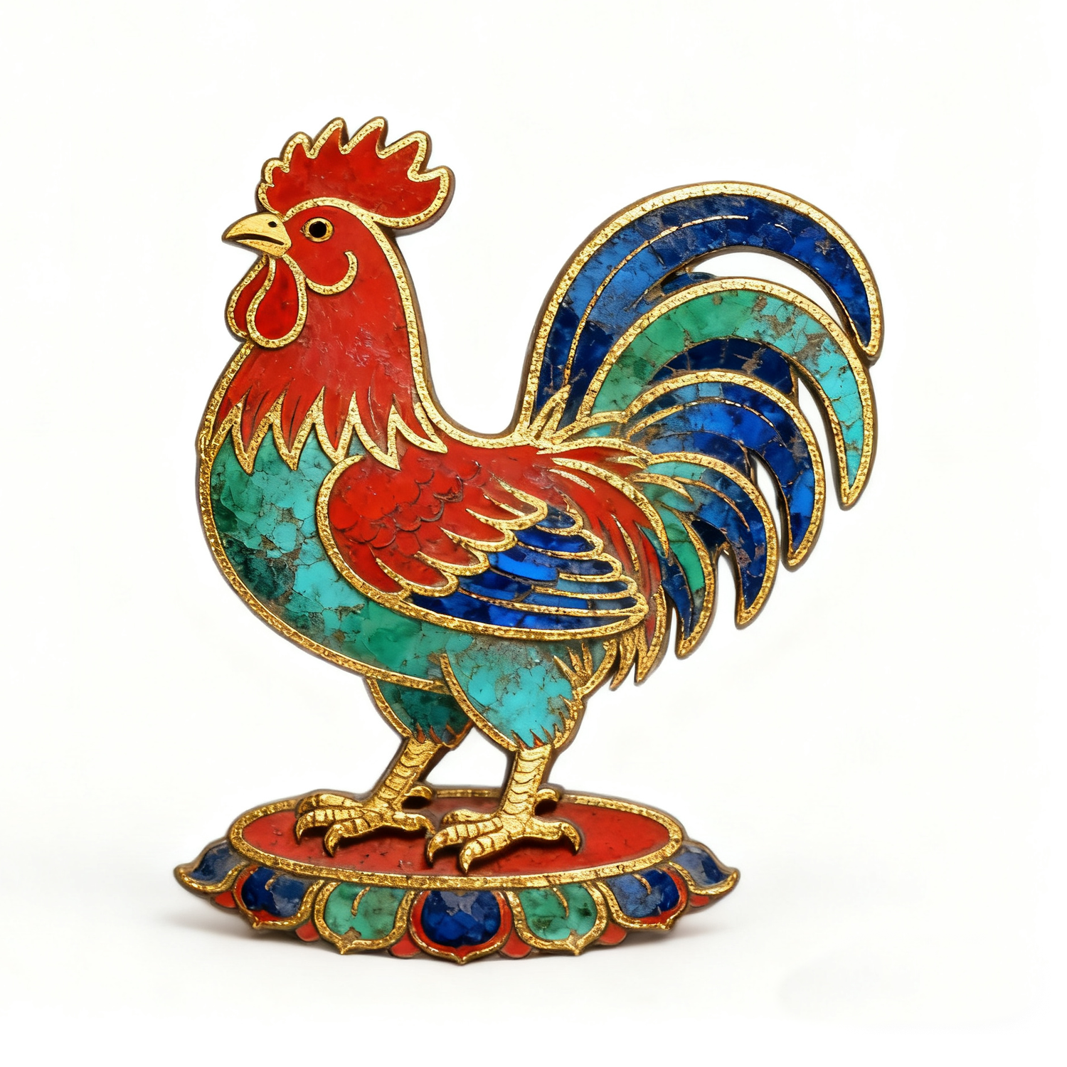 Rooster (Thangka)