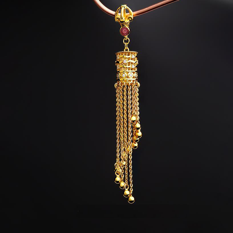 "Tibetan Buddhist Wanfu Jinan earrings with 925 silver and zircon, crafted for spiritual prosperity and positive energy."