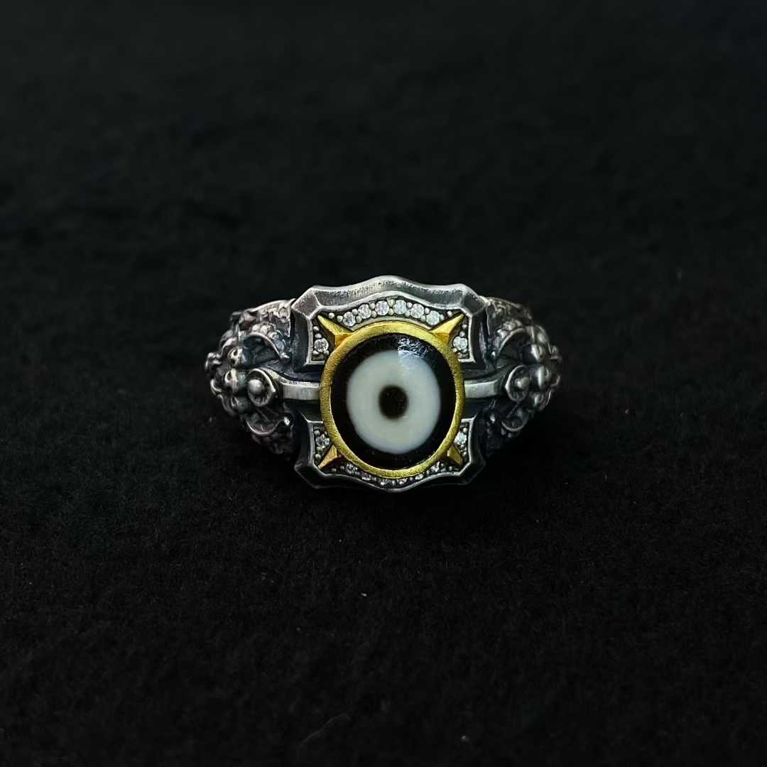 Tibetan Buddhist Yamantaka protector ring crafted in S925 silver