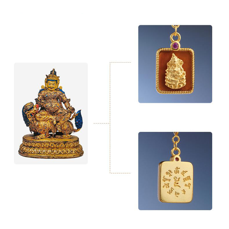 925 Silver Tibetan Buddhist Pendant – Yongfu Bao with Agate Bead for Good Luck