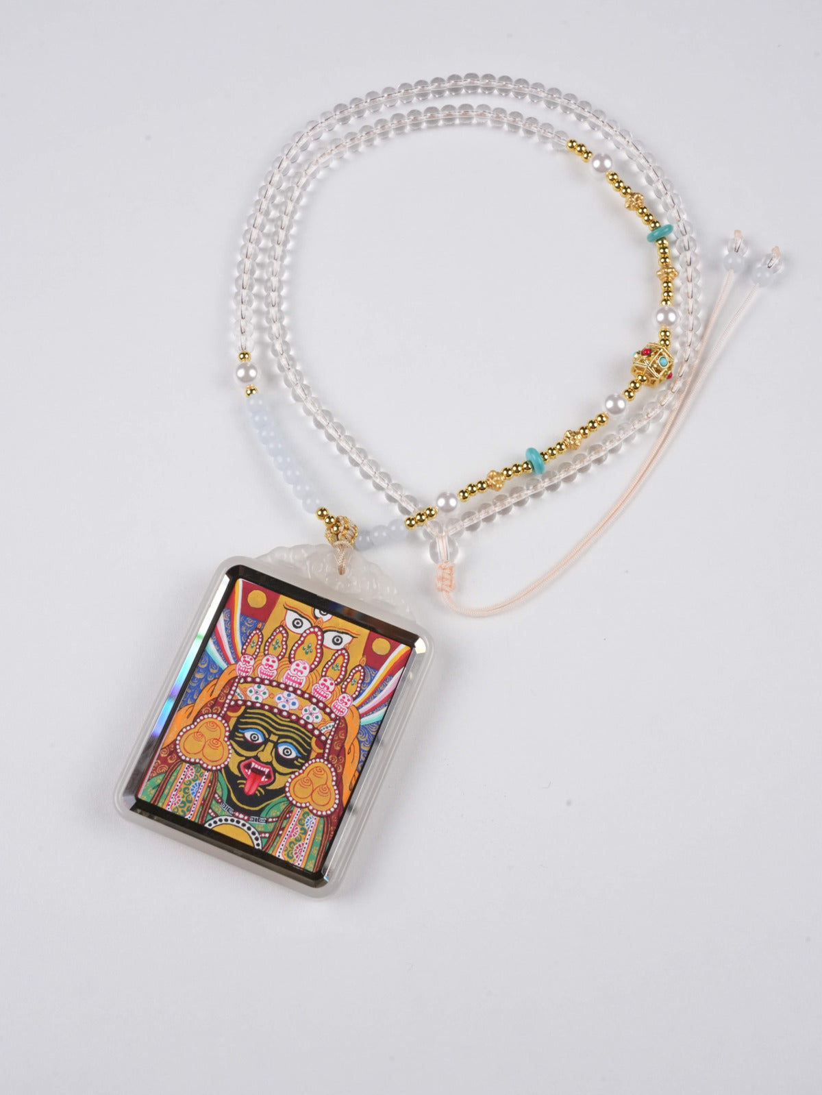 Tibetan Buddhist Lucky Charm Zakhi Lhamo Thangka Art – Hand-painted on Canvas