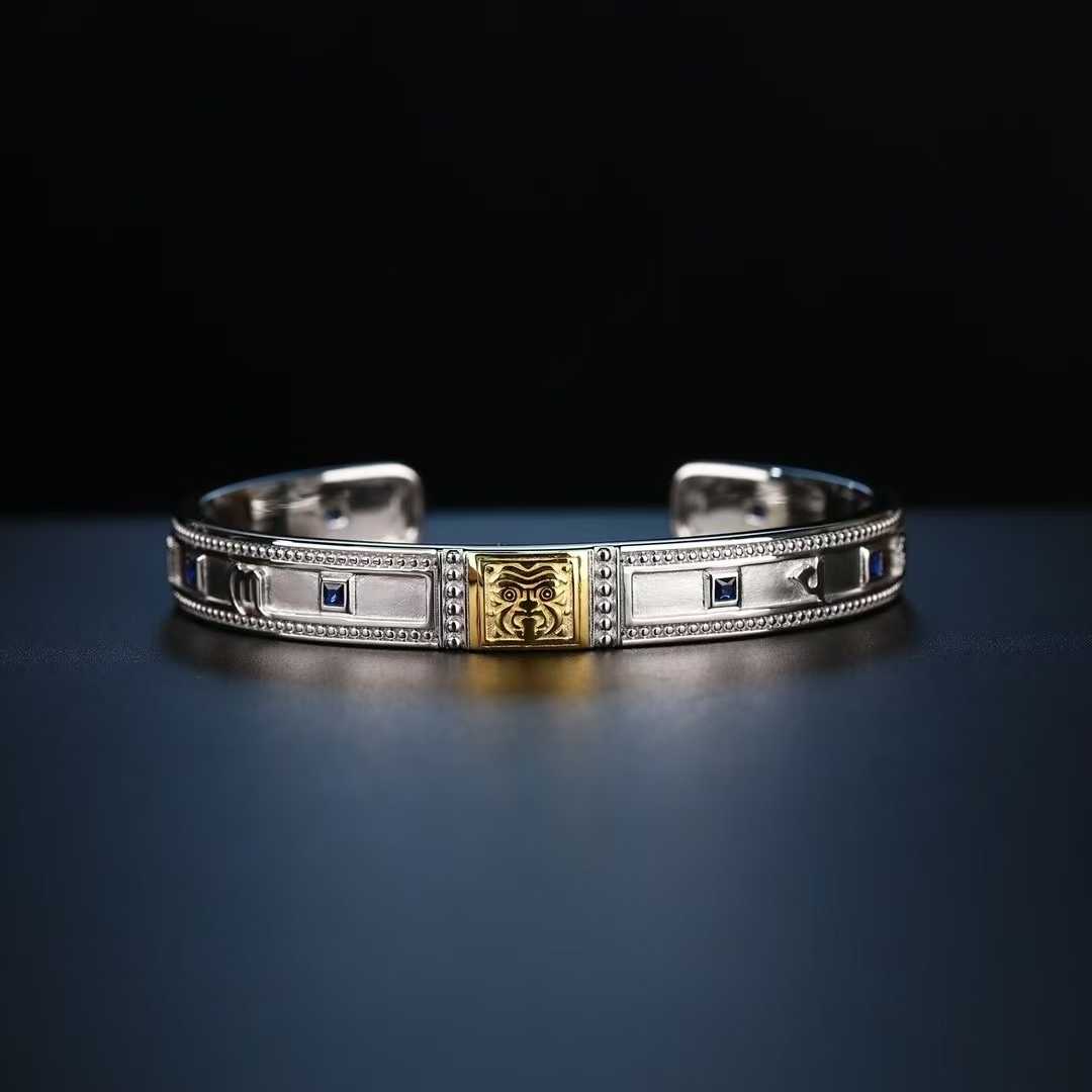Finely handcrafted Tibetan Buddhist Zakiram lucky bracelet with traditional artistry.