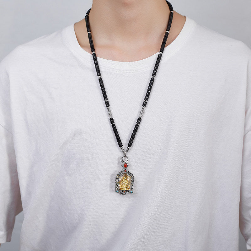 Zodiac Buddha 925 Silver Copper Pendant