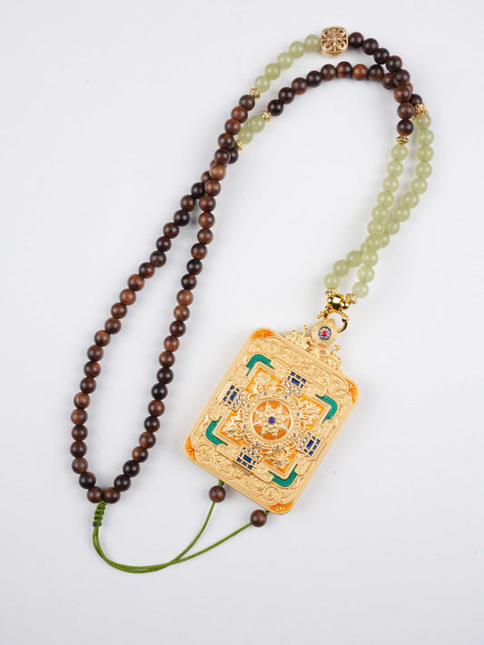 Pure Hand-painted Xuzhi Cang Pusa Thangka for Zodiac Protection – 4x5cm Canvas – High-Quality Traditional Art