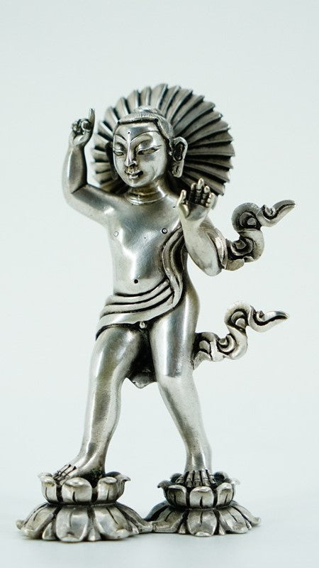 A beautifully handcrafted Shakyamuni Buddha statue, designed with intricate details to embody Tibetan Buddhist teachings of peace, spiritual growth, and enlightenment.