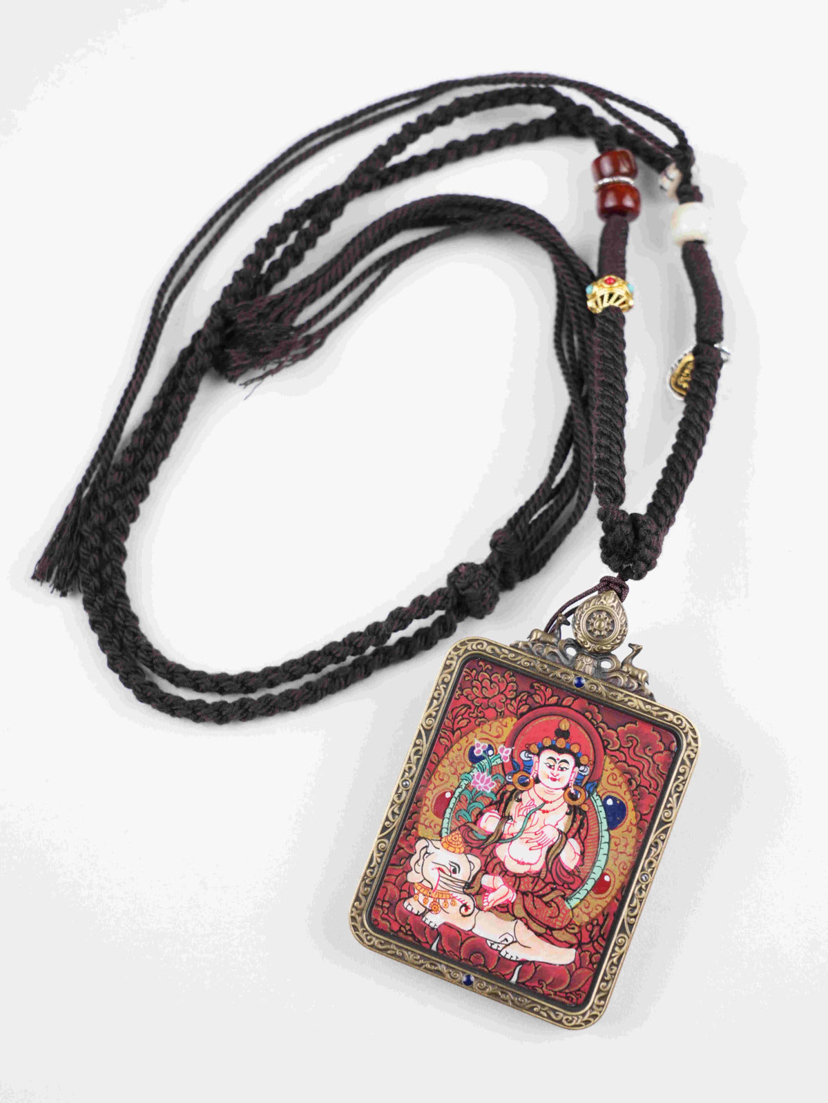 Tibetan Buddhist ritual thangka art featuring intricate hand-painted details