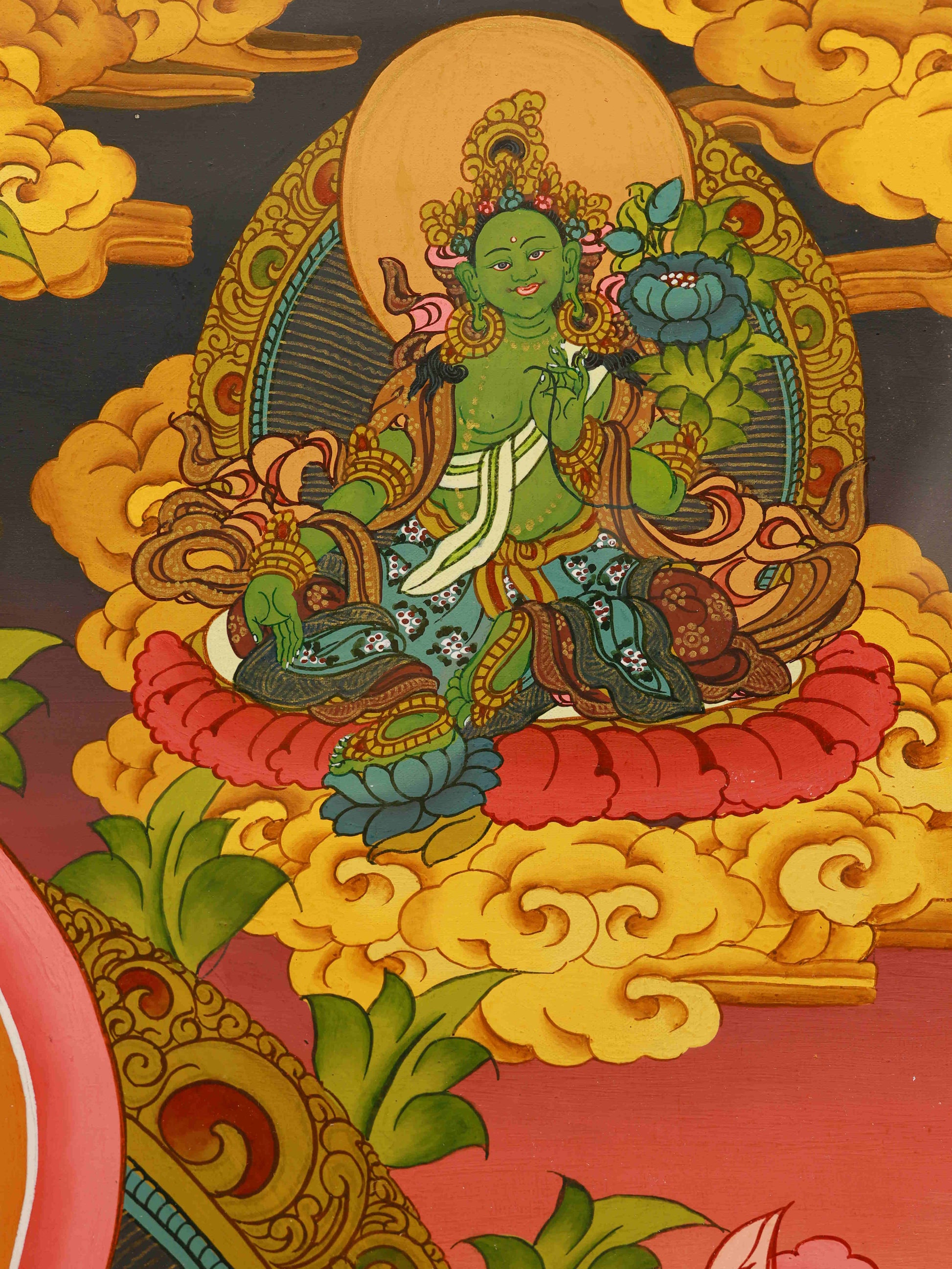 Tibetan Buddhist Thangka Painting - Vajrasattva Diamond Mind Enlightenment