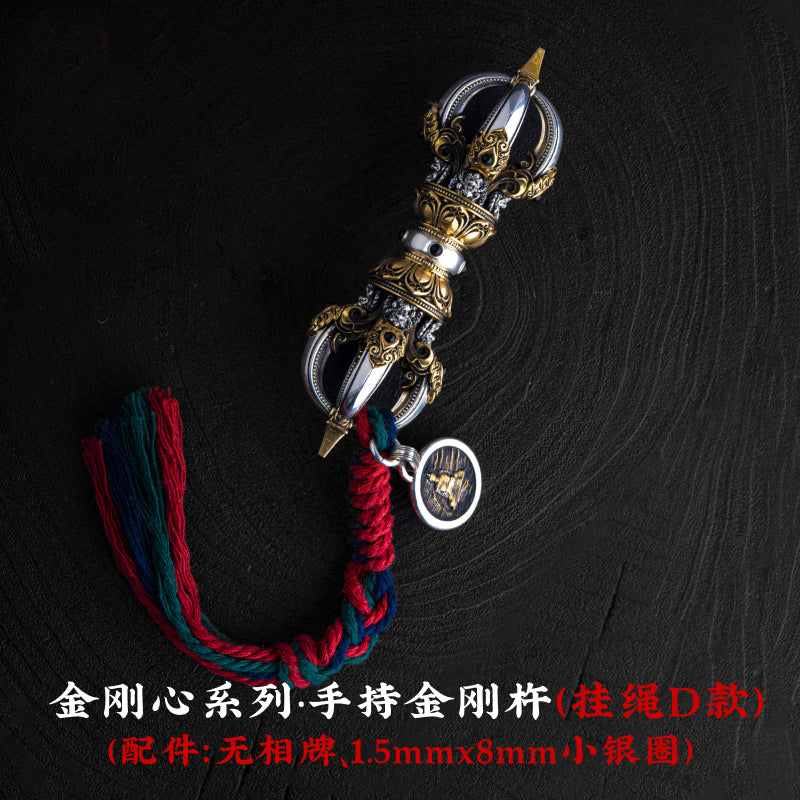 Five-pronged Vajra spiritual tool for Buddhist altar display
